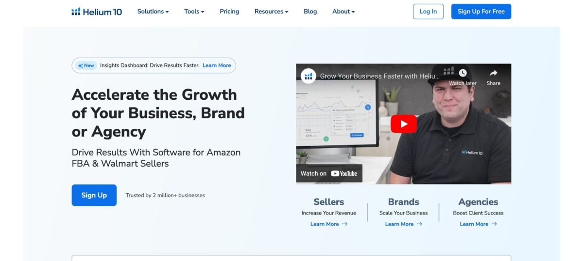 Amazon Seller Software Amazon FBA Software Helium 10 Helium 10