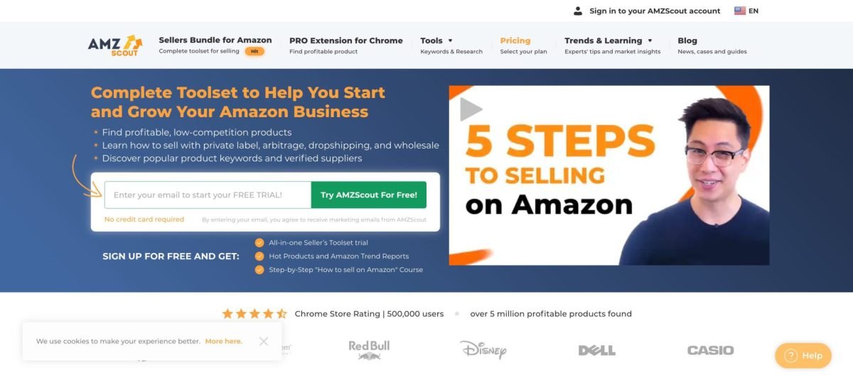 AMZScout Amazon Product Research Tool FBA Sellers Software AMZScout