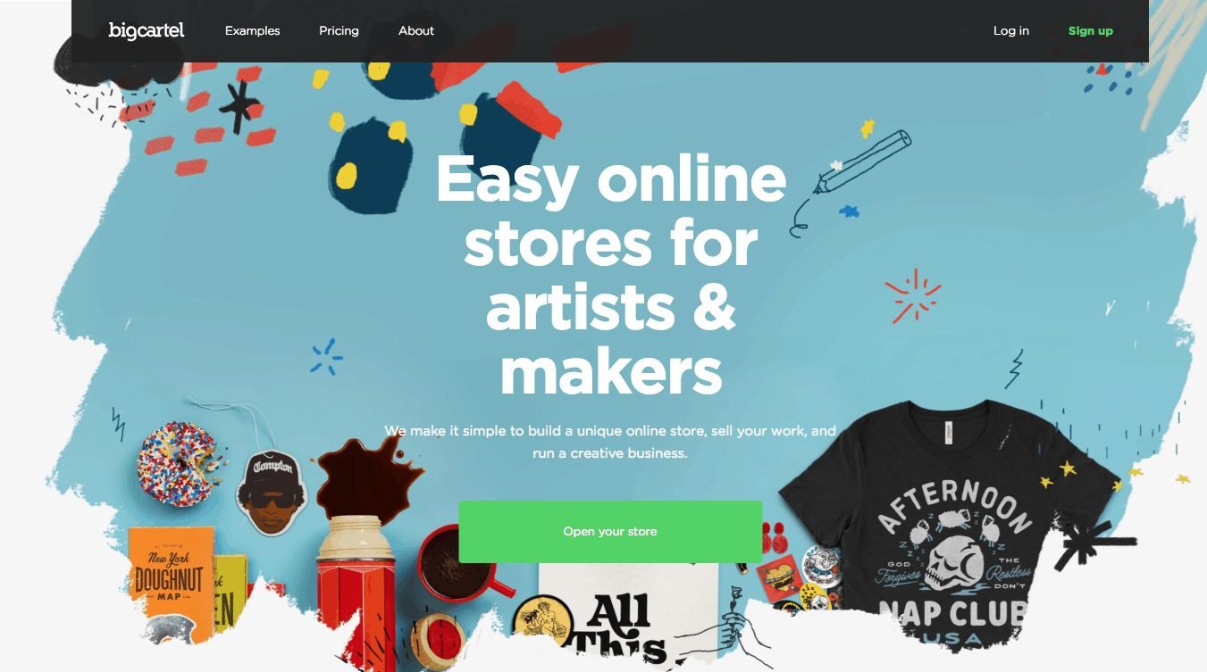 Big Cartel Home Page 2018 Big Cartel Home Page 2018