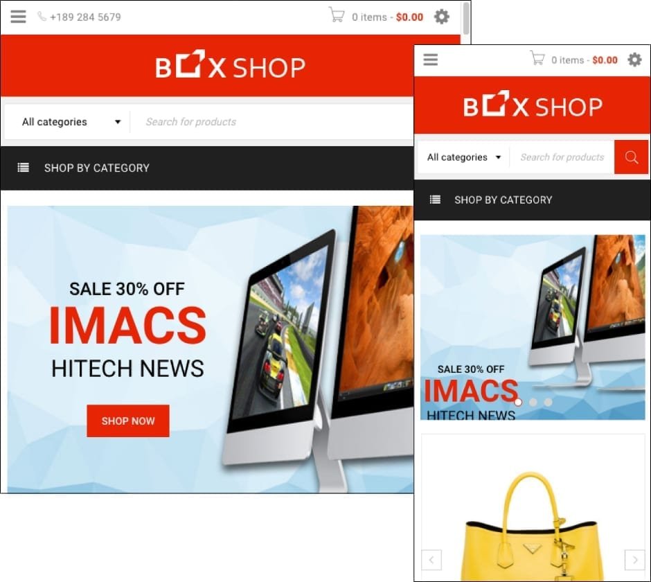 BoxShop Theme BoxShop WordPress ecommerce theme
