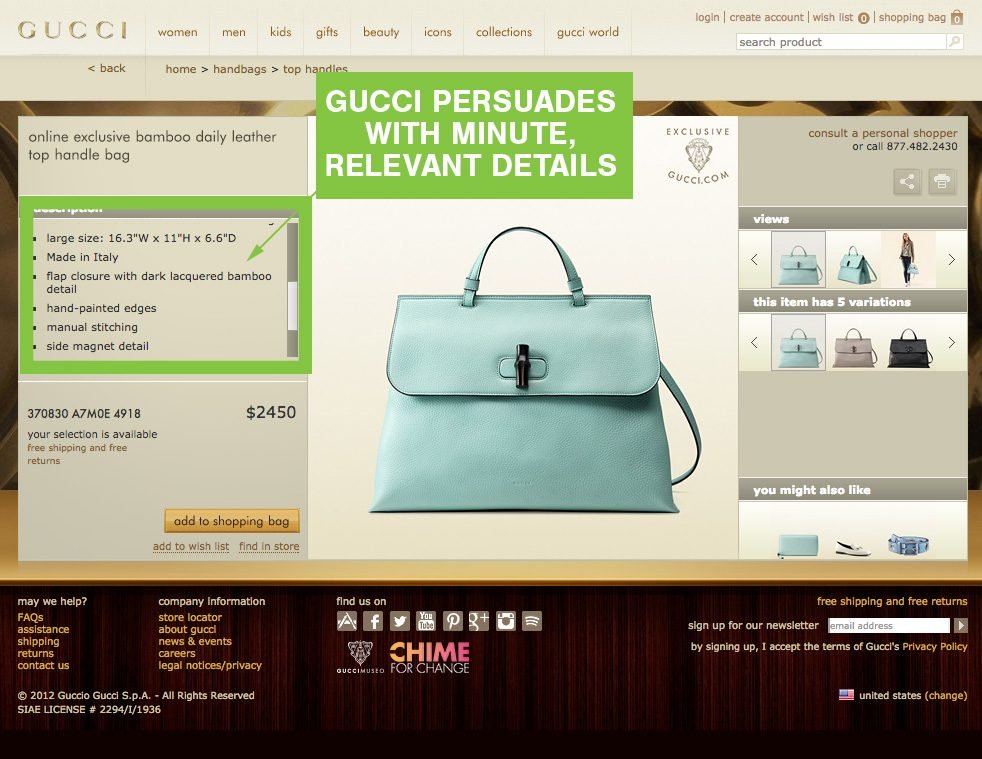 Gucci Gucci nails all the questions above.