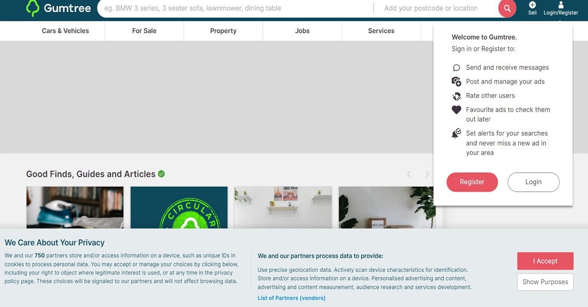 gu Página de inicio de Gumtree