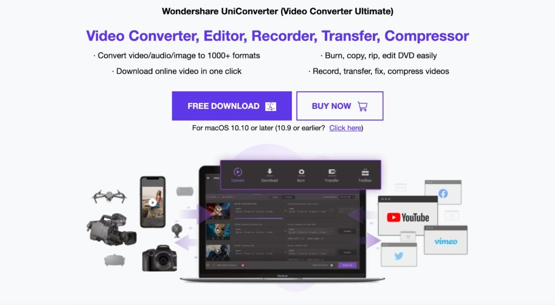 image 1 Wondershare Uniconverter video converter