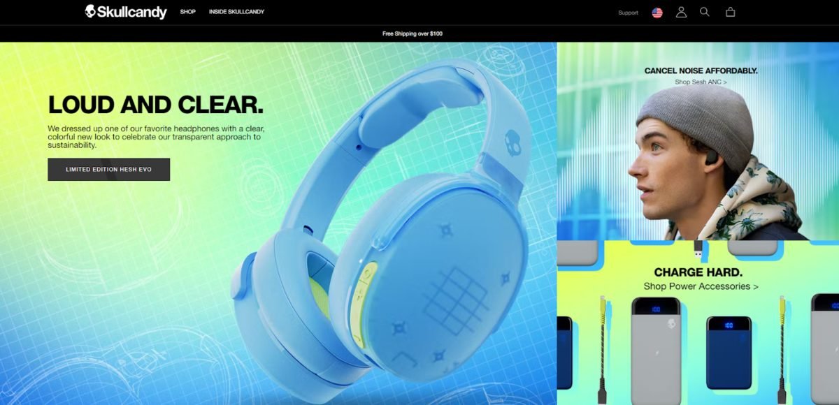 image 1 Skullcandy homepage