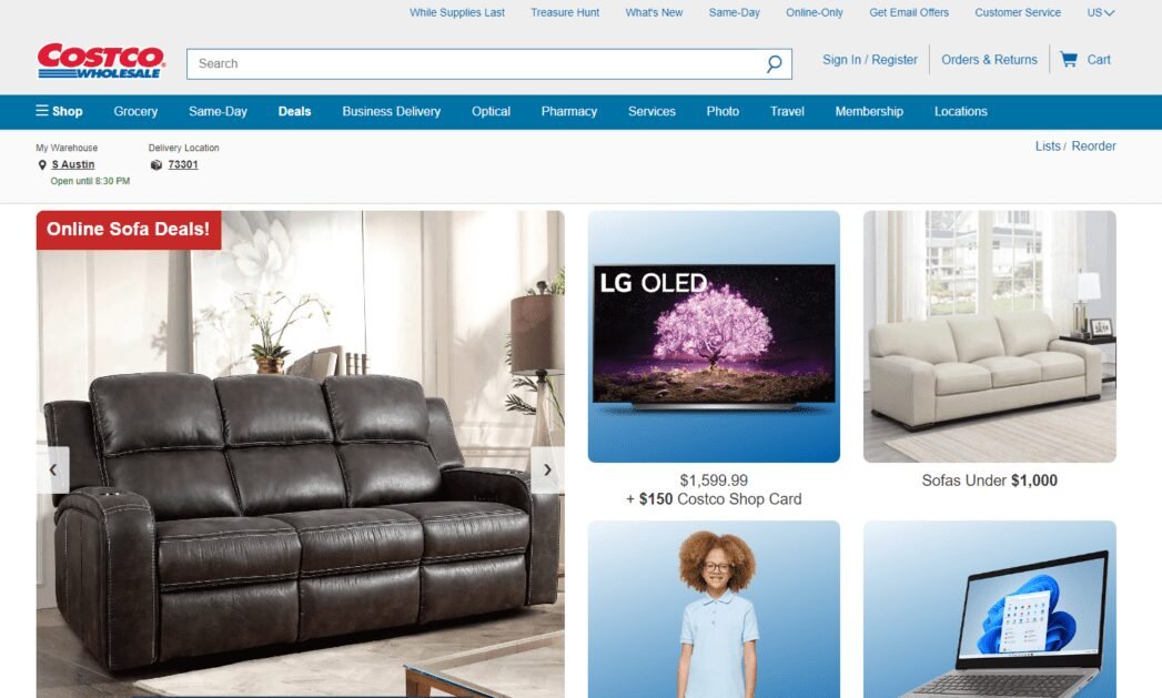 image 11 Costco Homepage