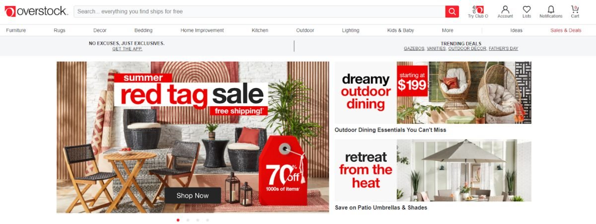 image 13 Overstock Homepage