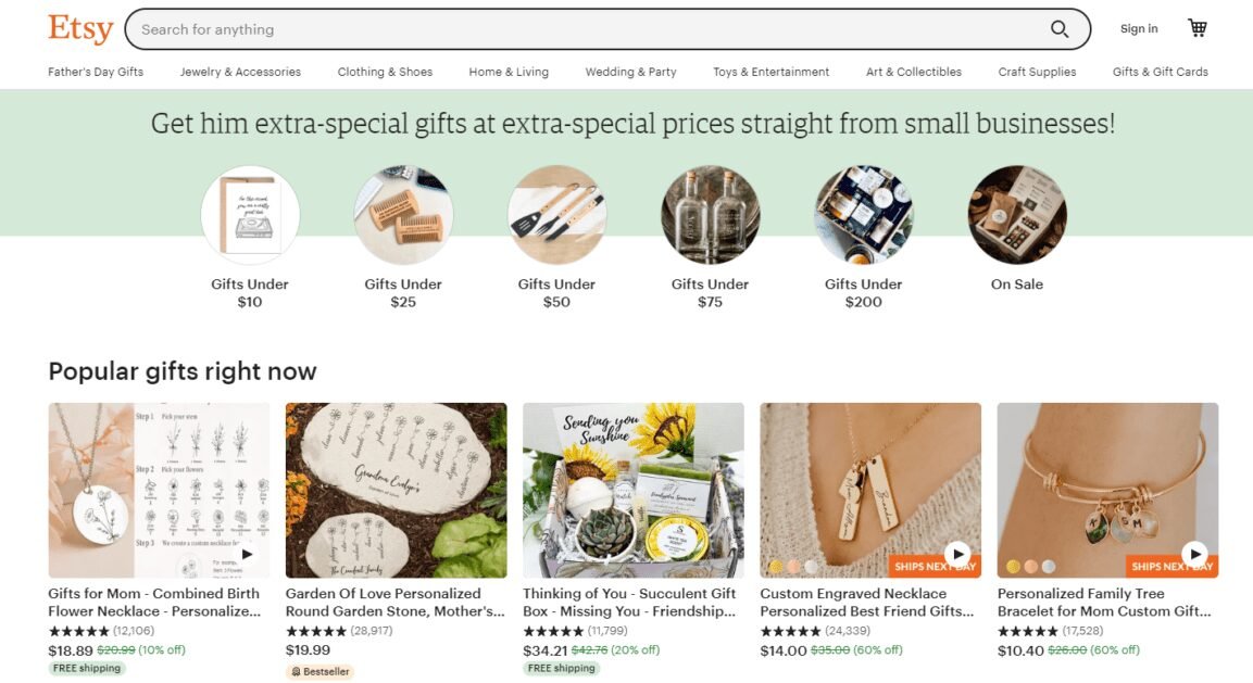 image 14 Etsy Homepage