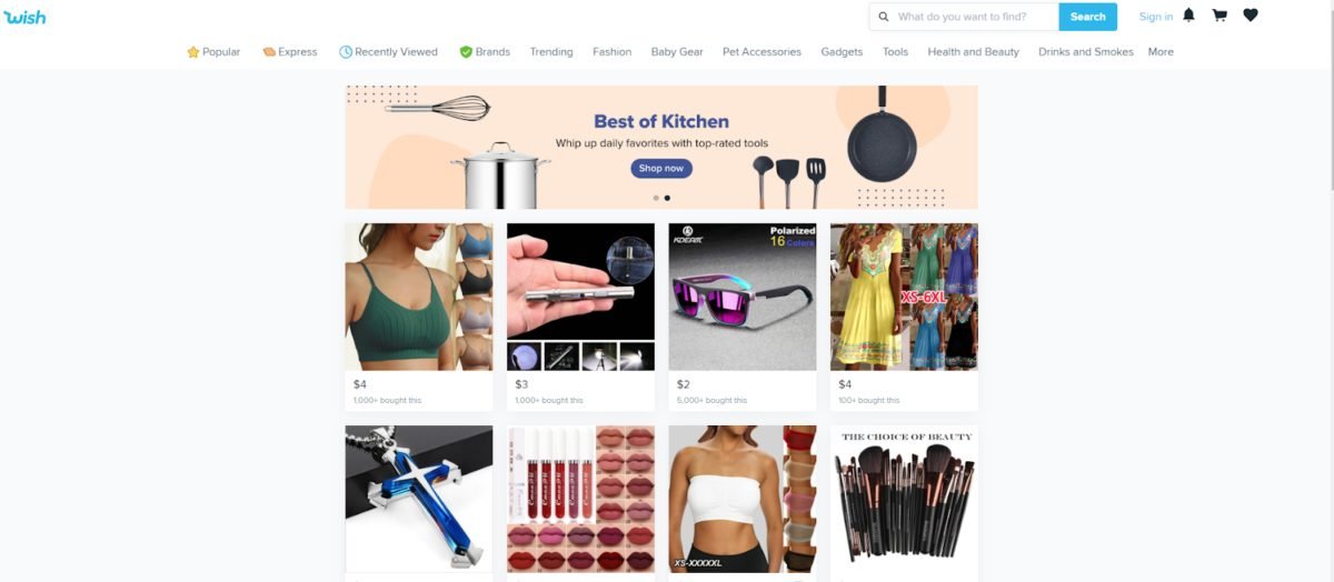 image 15 Wish Homepage