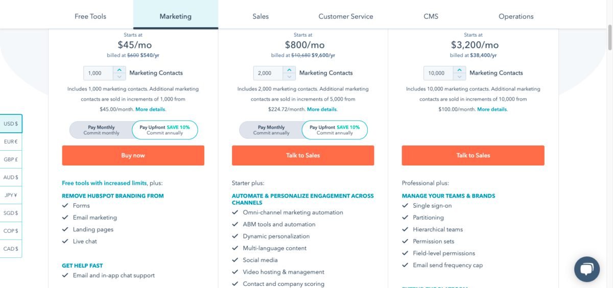 Image 34 Tarif Hubspot