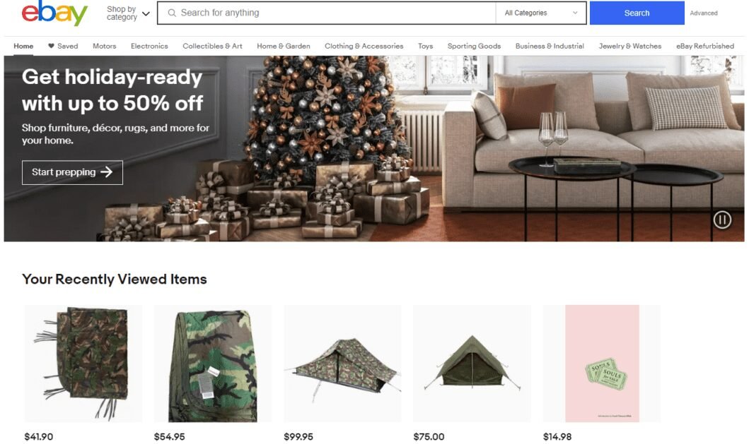 image 39 Christmas eBay Homepage