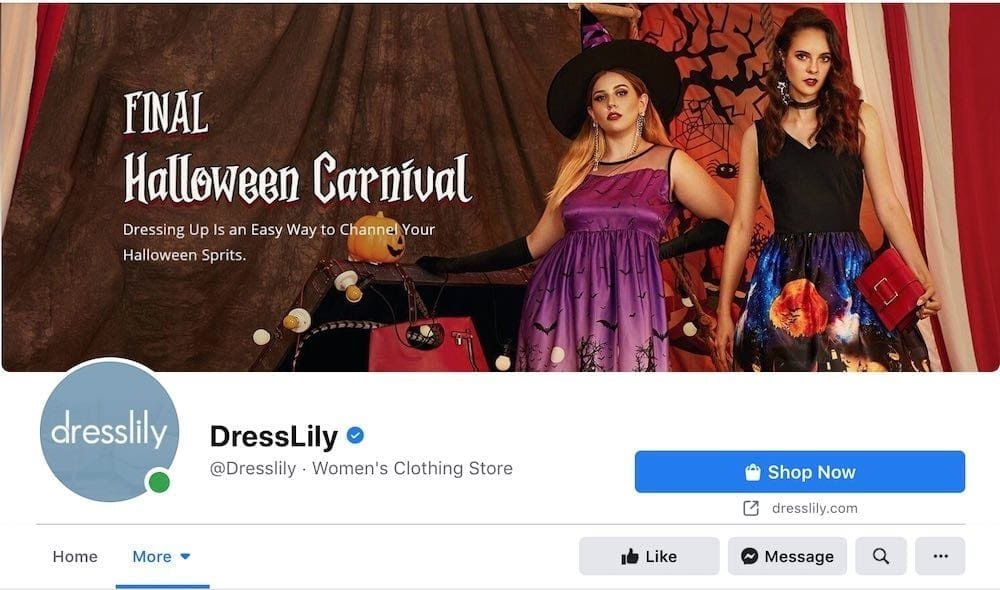 image DressLily Facebook Page