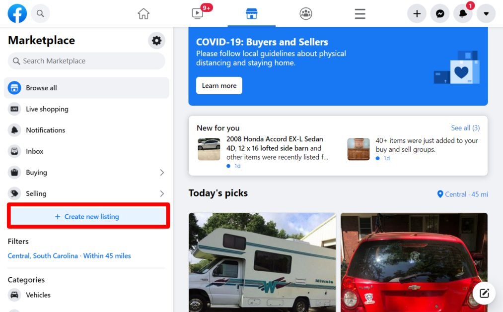 image 55 Facebook Marketplace New Listing