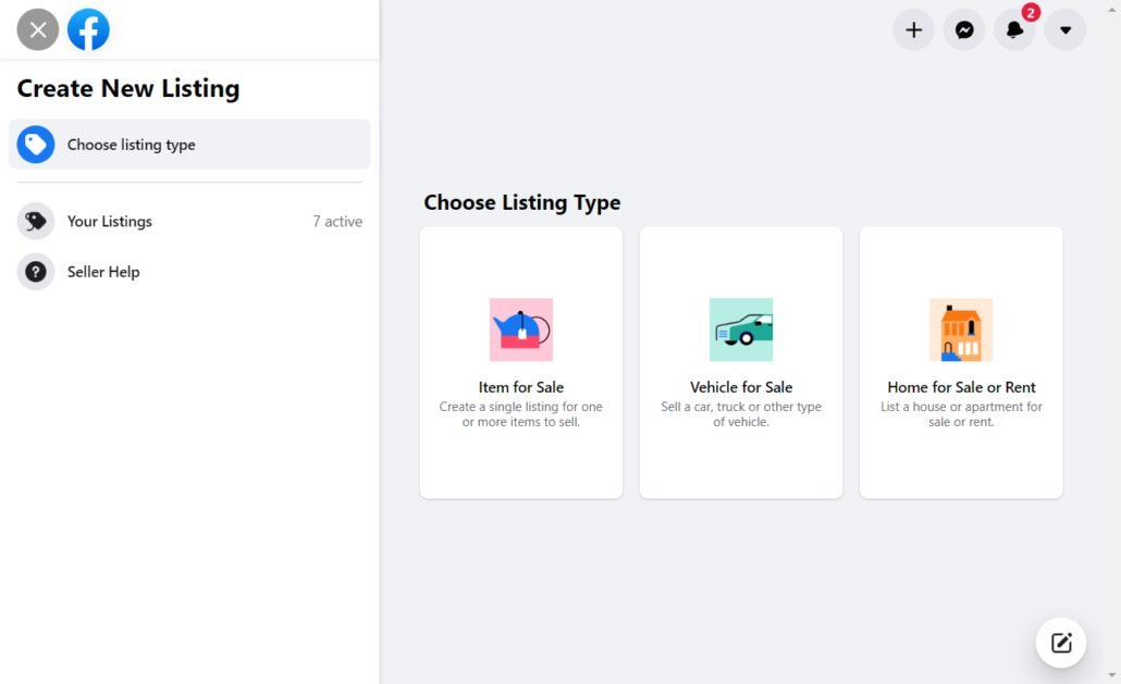 image 56 Facebook Marketplace Choose Listing Type