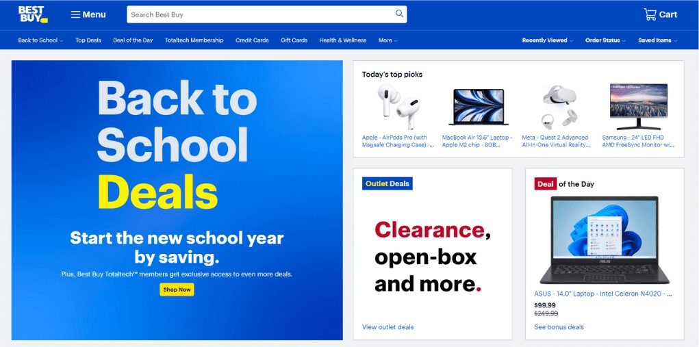 image 9 Best Buy Homepage snapshot
