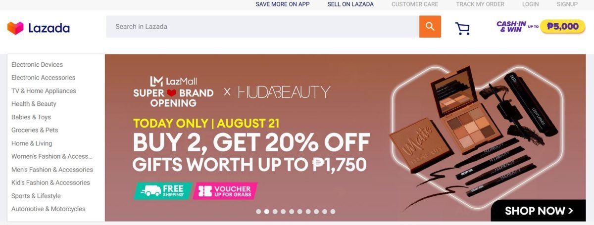 lazada lazada homepage