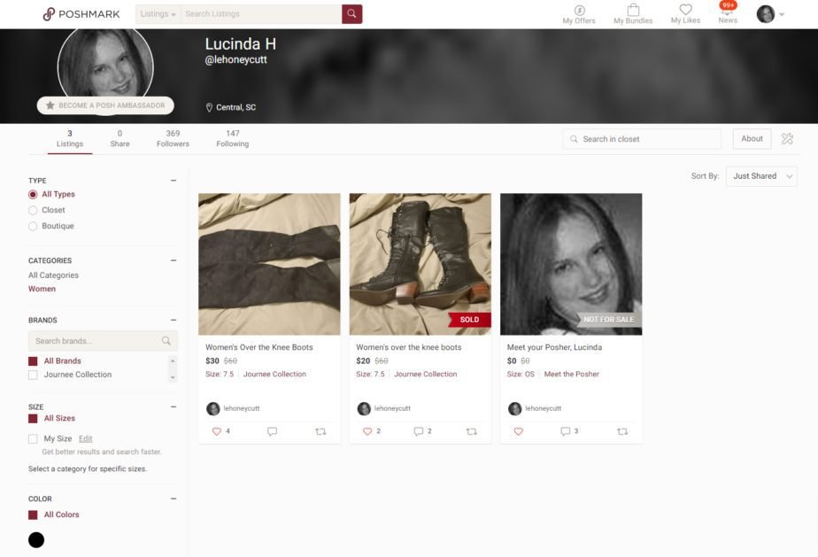 Lucindas Closet Poshmark Poshmark Profile