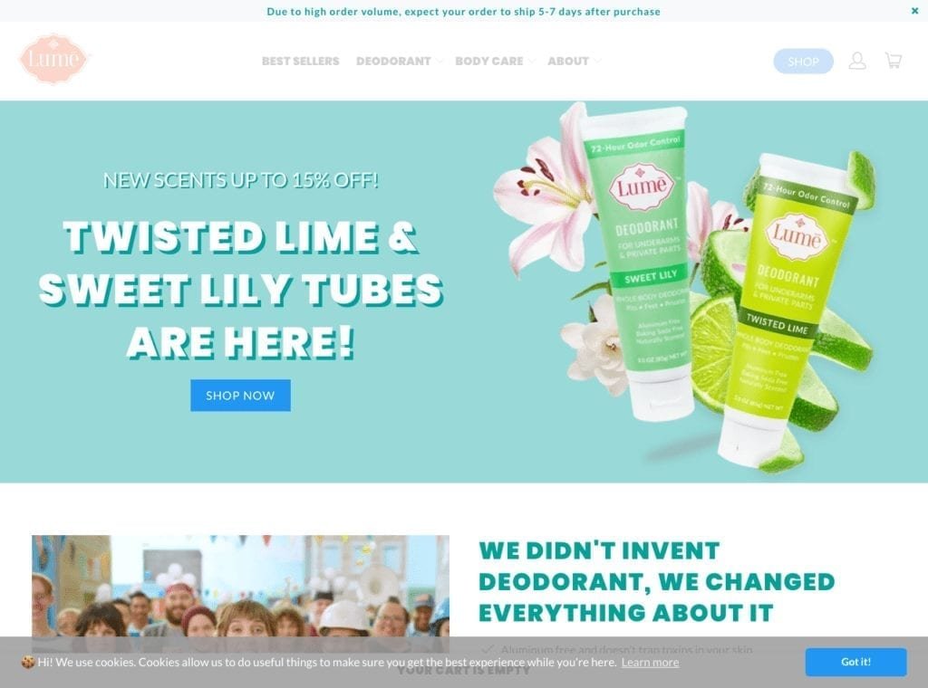 lumedeodorant.com 1024x760 1 lume deodorant ecommerce example
