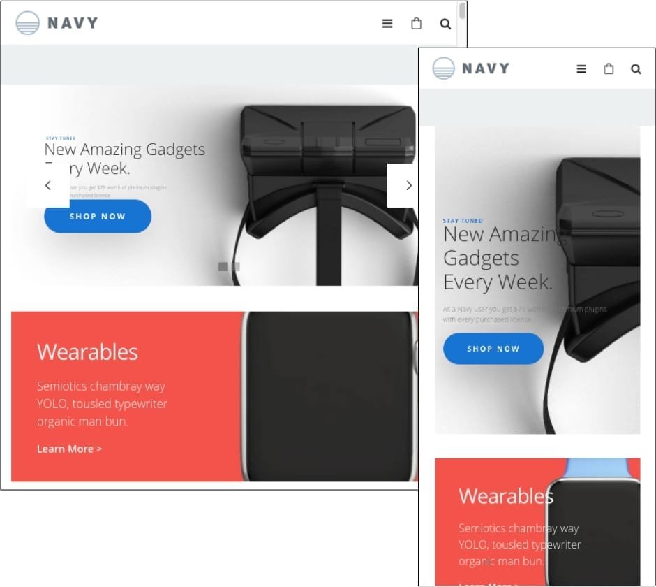 Navy Theme Navy Theme
