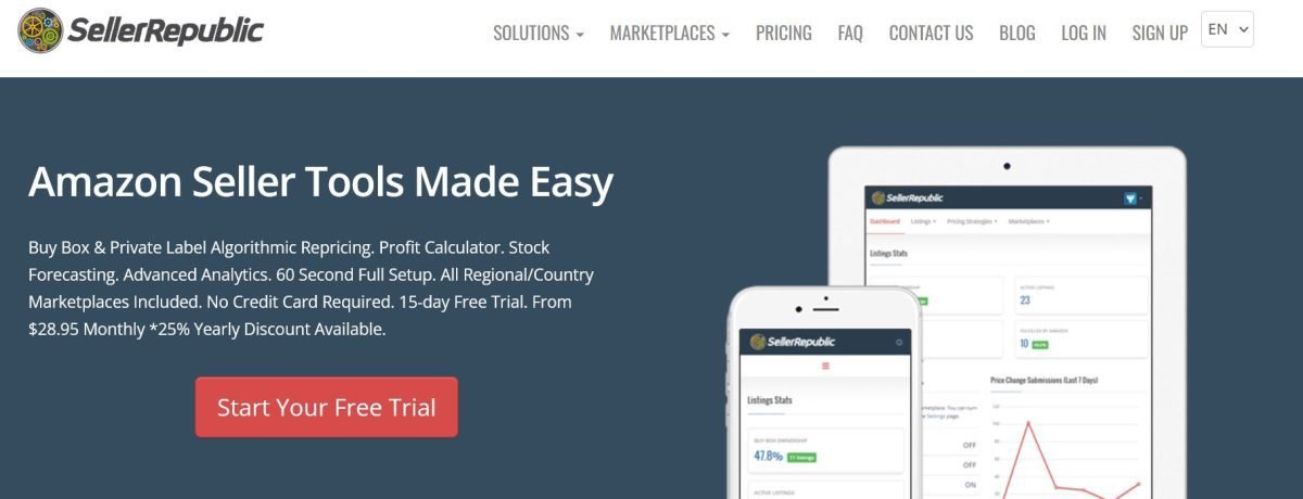 SellerRepublic SellerRepublic uses intelligent repricing to help you match your competitors