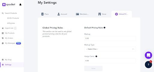 Spocket Account Settings Spocket Account Settings
