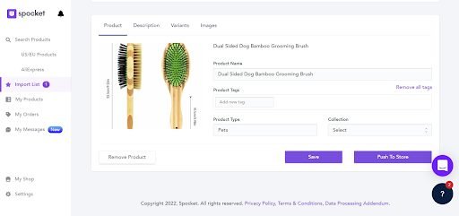 Spocket Modify Product Details Spocket Modify Product Details