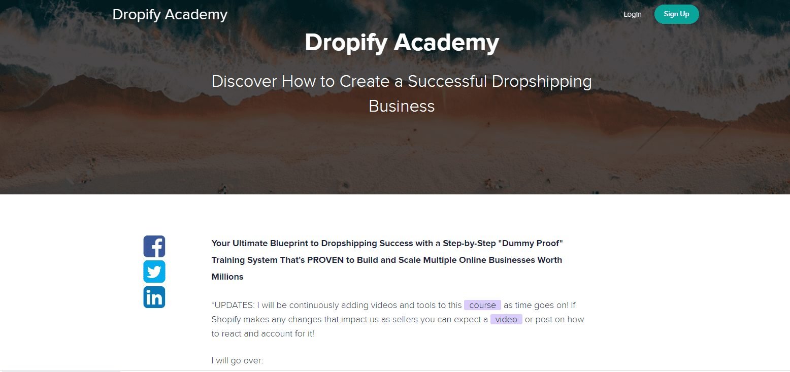 Teachable Course Dropshipping Elite Course Teachable Course Dropshipping Elite Course