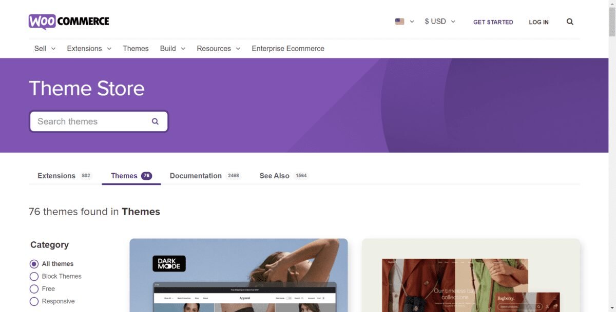 WooCommerce Themes Screenshot WooCommerce Themes