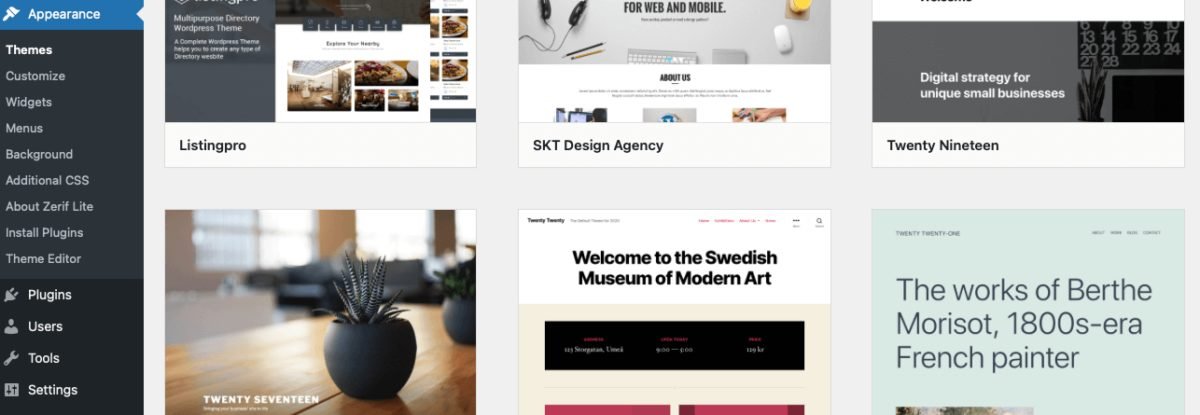 wordpress appearance customizing wordpress appearance