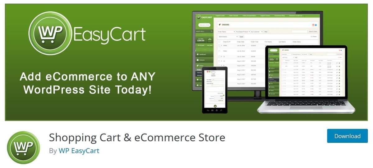 WP Easy Cart Wordpress WP Easy Cart