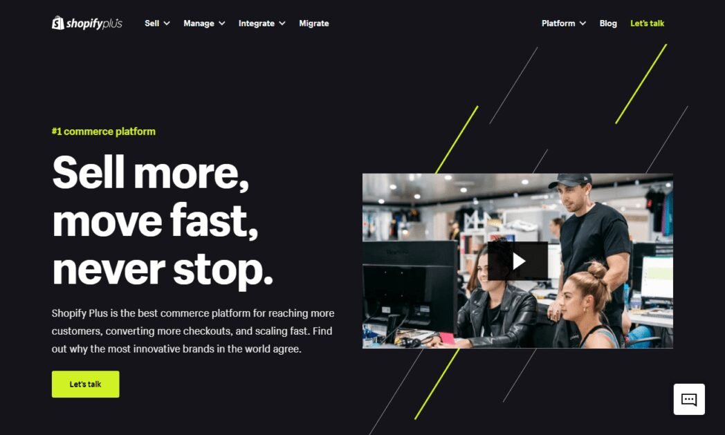 www.shopify.com plusScreenshot Shopify Plus Homepage