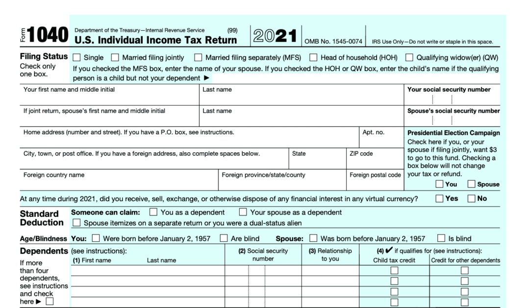 1040 Form 1040