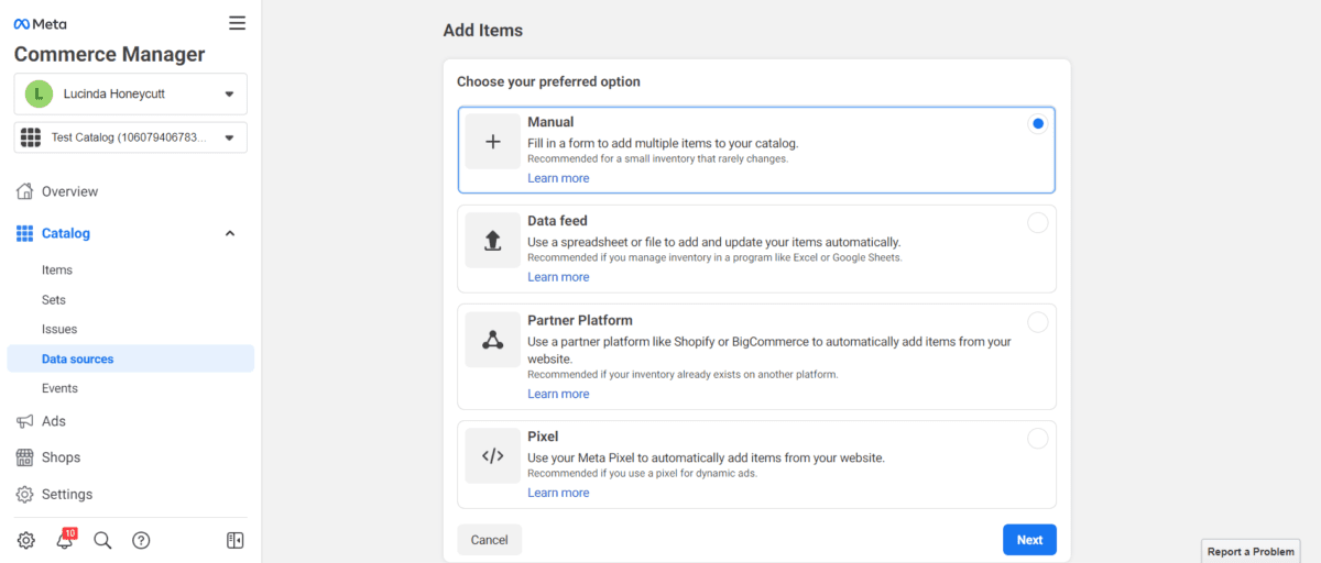 Add Products Facebook Catalog Add Products Facebook Catalog