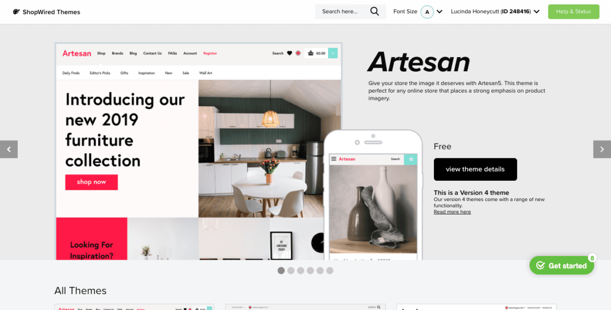 admin.myshopwired.uk themesScreenshot ShopWired Themes