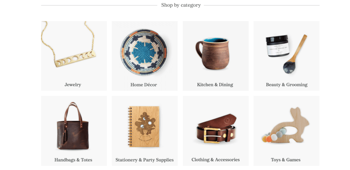 amazon handmade categories Etsy Categories