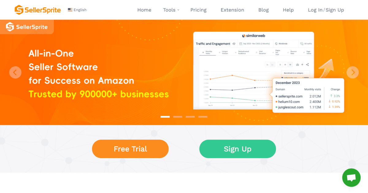Amazon keyword and product research toolbox SellerSprite SellerSprite