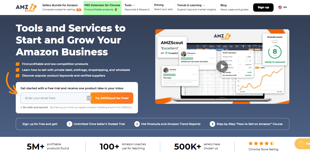 AMZScout Home 2024 AMZScout Home 2024