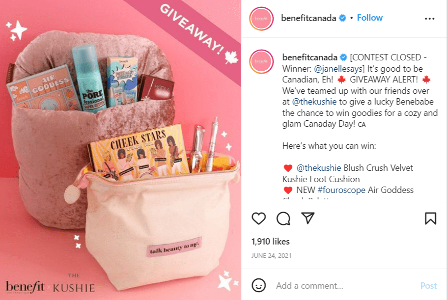 benefits cosmetics instagram contest benefits cosmetics instagram contest