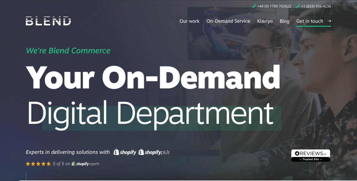 blendcommerce.com Screenshot Blend Commerce