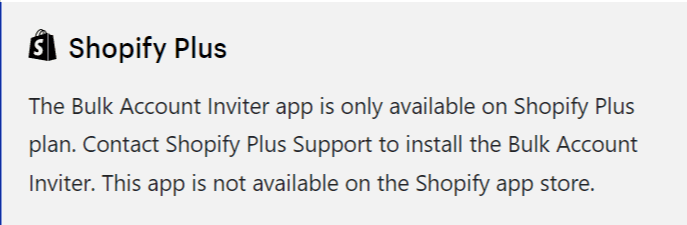 Bulk Account Inviter · Shopify Help Center Shopify Plus Bulk Account Inviter