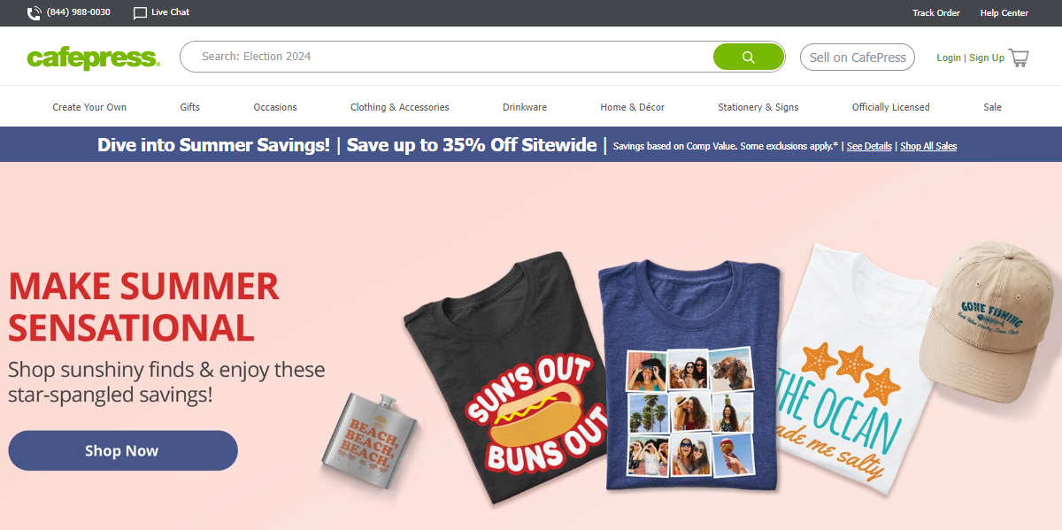 CafePress Home Page 2024 1 CafePress Home Page 2024 1