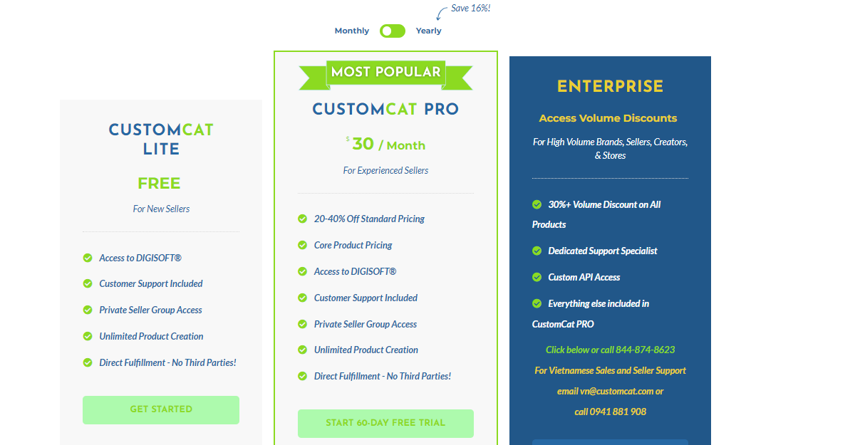 CustomCat Pricing Page 2024 CustomCat Pricing Page 2024