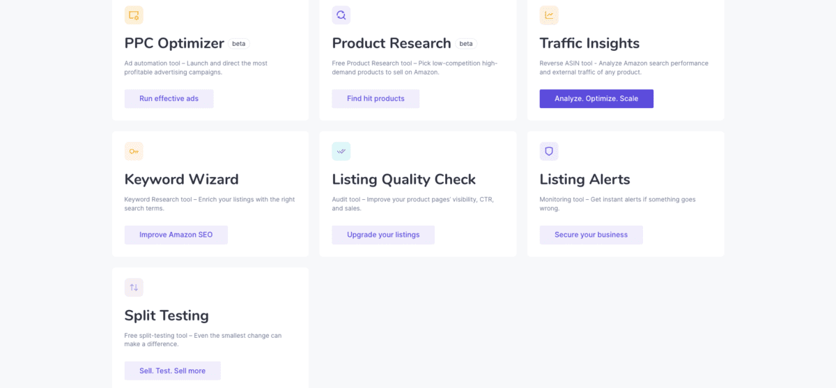 Dashboard – Sellzone Sellzone Dashboard