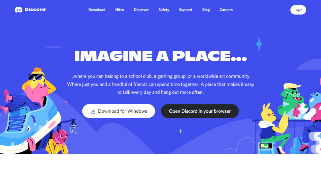 discord.com Screenshot Discord Homepage