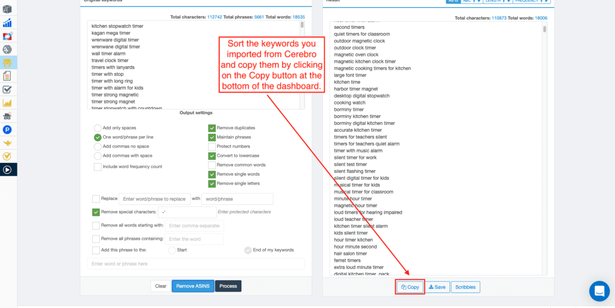 Frank copy to index Index Checker