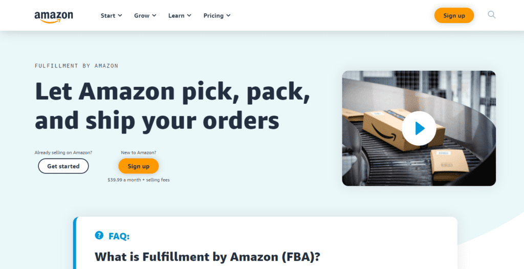 Fulfillment by Amazon FBA How It Works Amazon FBA