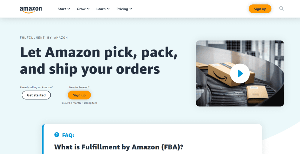 Fulfillment by Amazon FBA How It Works Amazon Amazon FBA