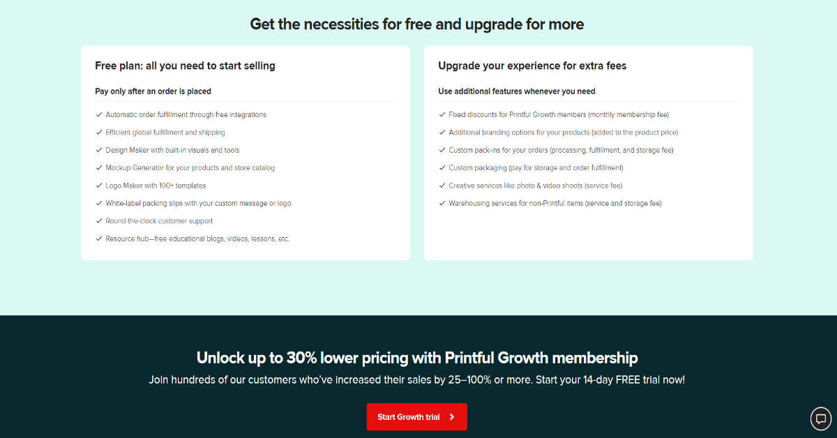Growth plan features Growth plan features