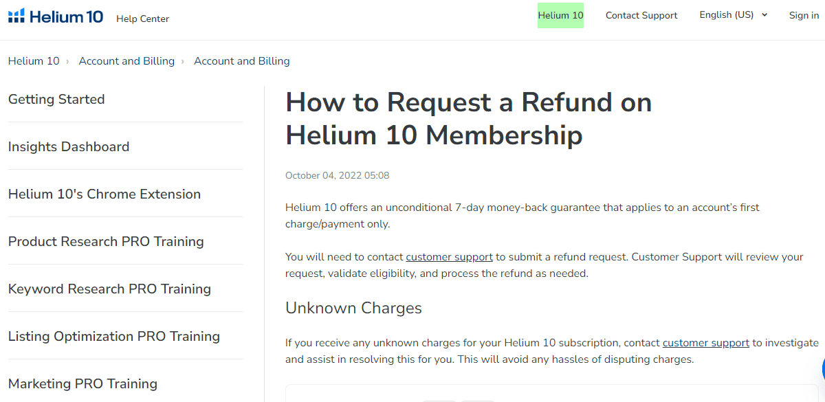 Helium10 Refunds Helium10 Refunds
