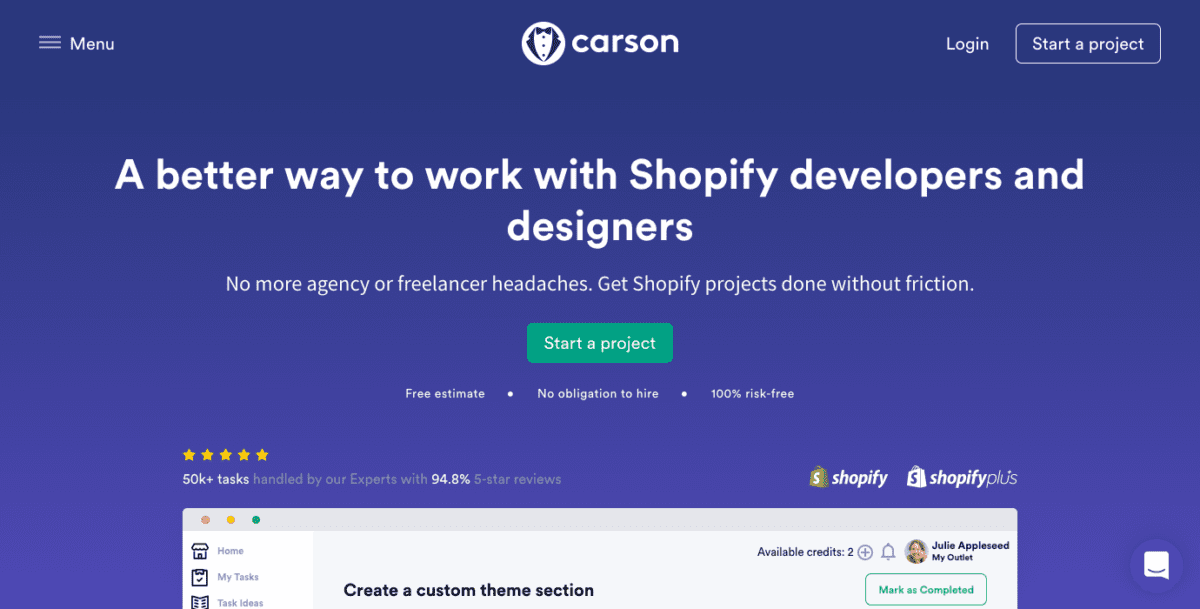 heycarson.com Screenshot Carson
