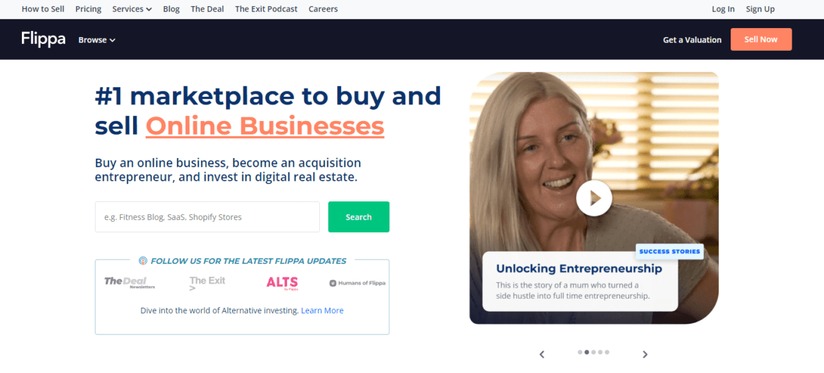 image 15 Flippa Homepage